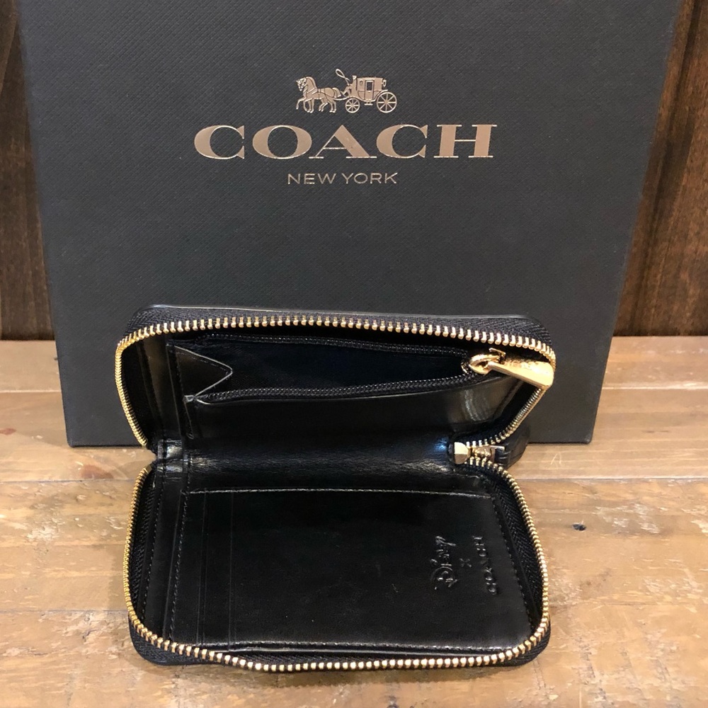NWT Authentic Coach x Disney Eyes Zip Wallet - Picture 6 of 6